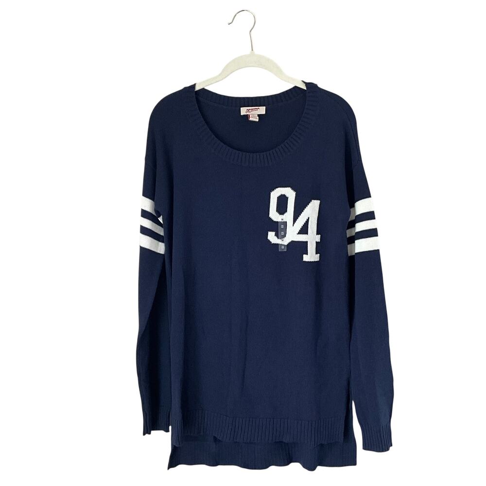Arizona Jean Co. Navy Varsity Sweater: Y2K, Modern